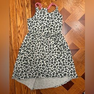 Gymboree Gray Leopard Print Casual Dress, Size 5